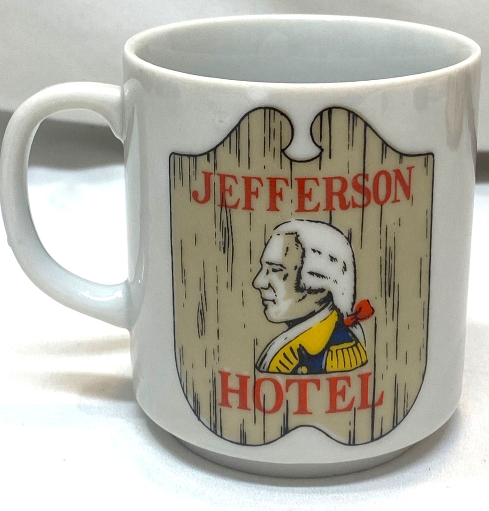 Jefferson Hotel, Richmond Virginia, Historic Vintage Coffee Cup Mug